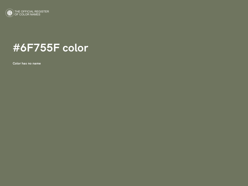 #6F755F color image