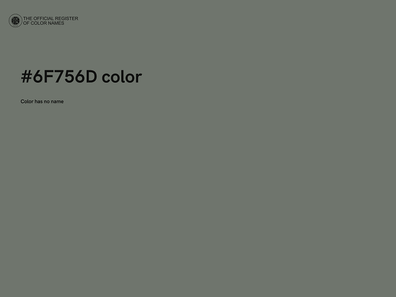 #6F756D color image