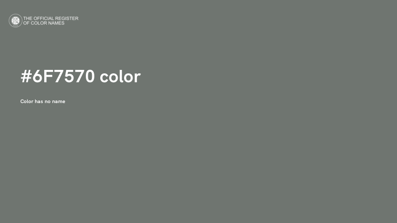 #6F7570 color image