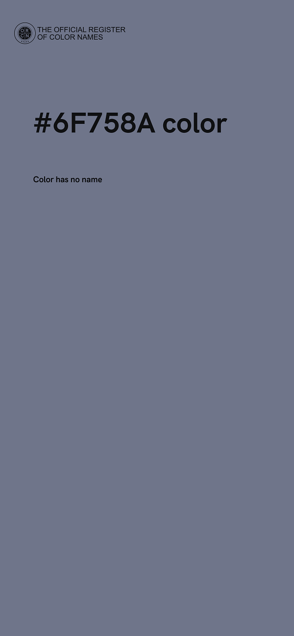 #6F758A color image