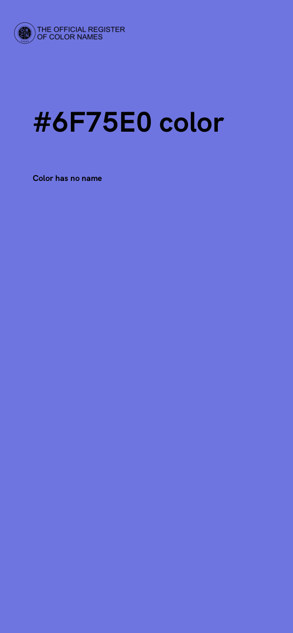 #6F75E0 color image