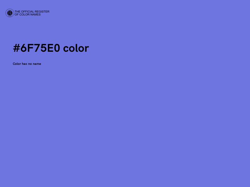 #6F75E0 color image