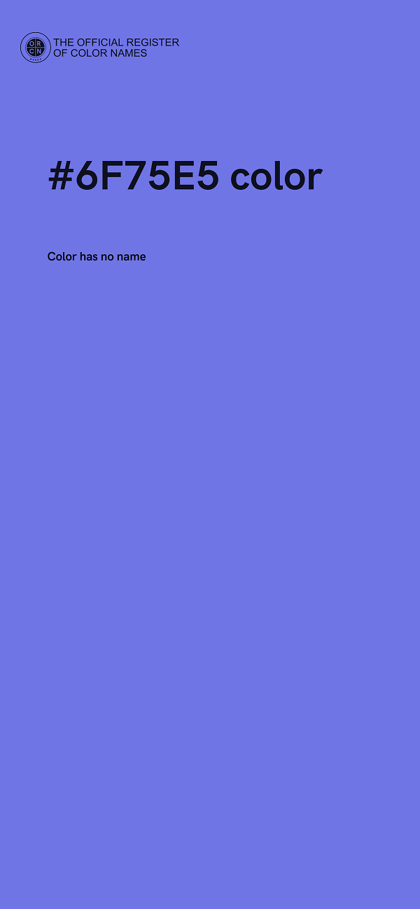 #6F75E5 color image