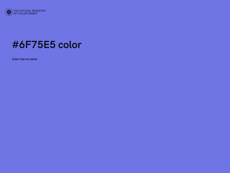 #6F75E5 color image