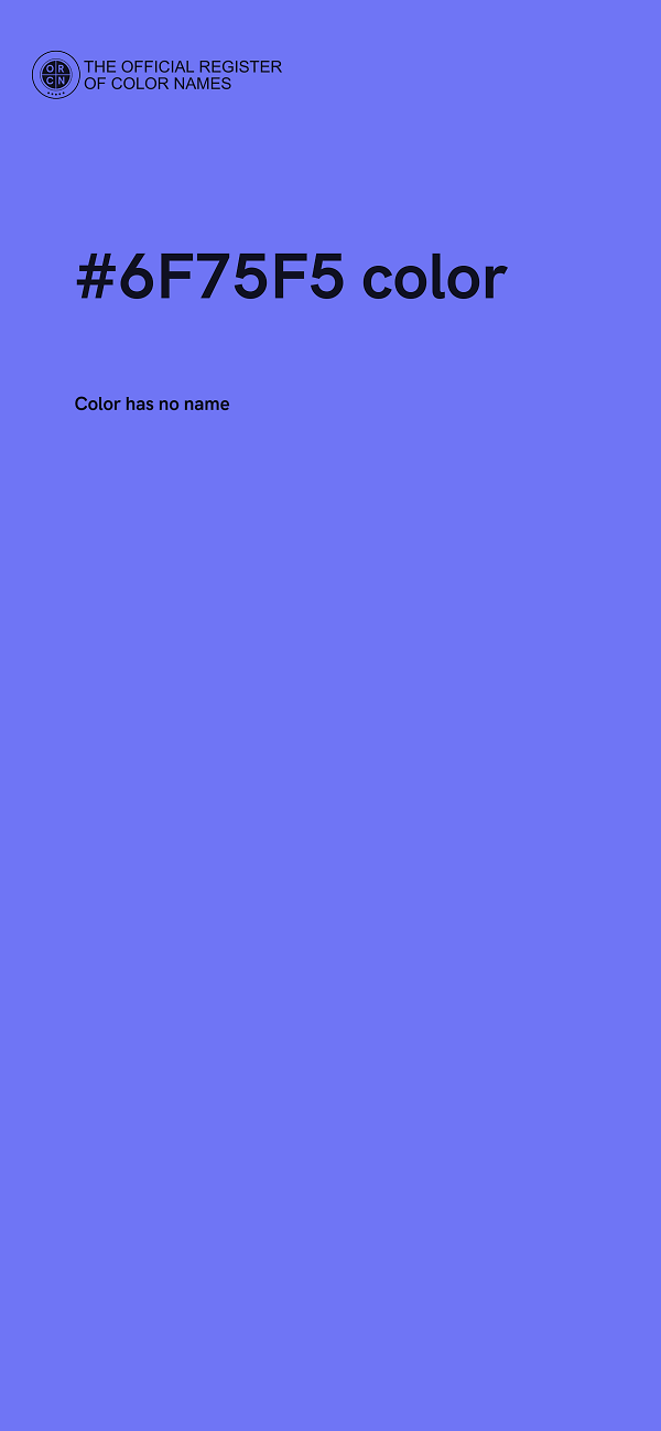 #6F75F5 color image