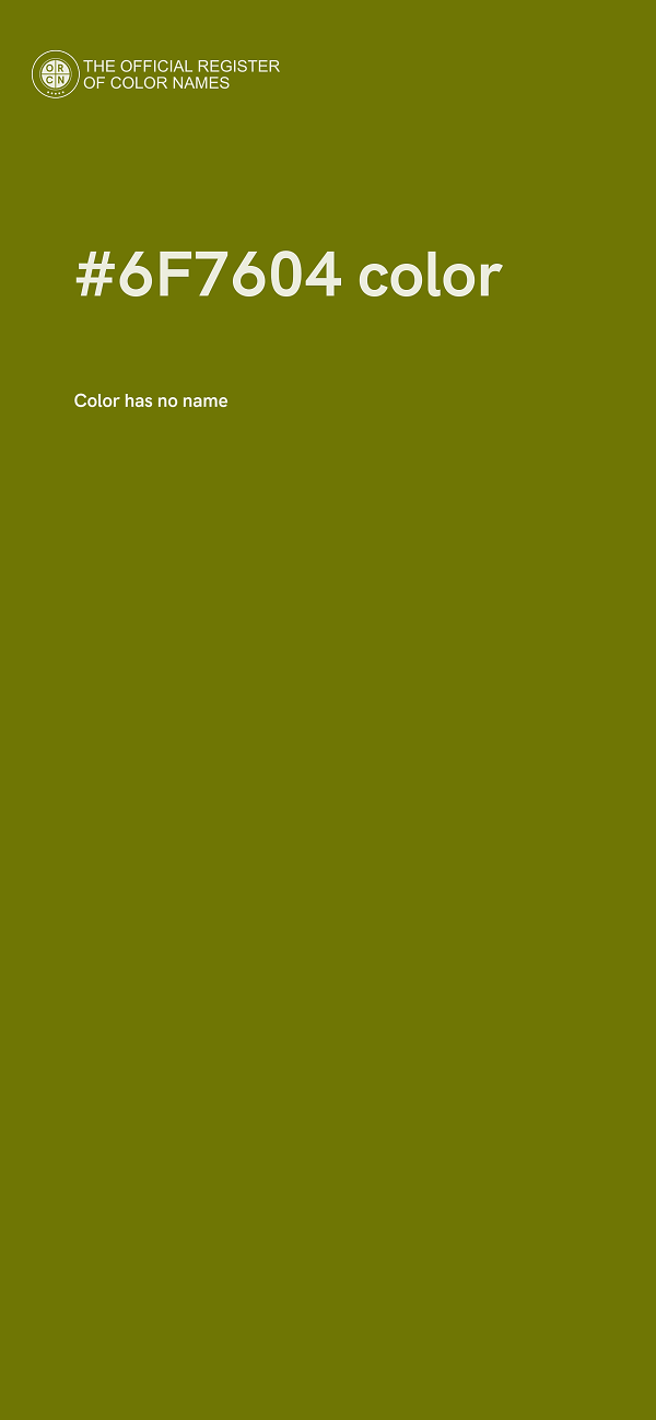 #6F7604 color image