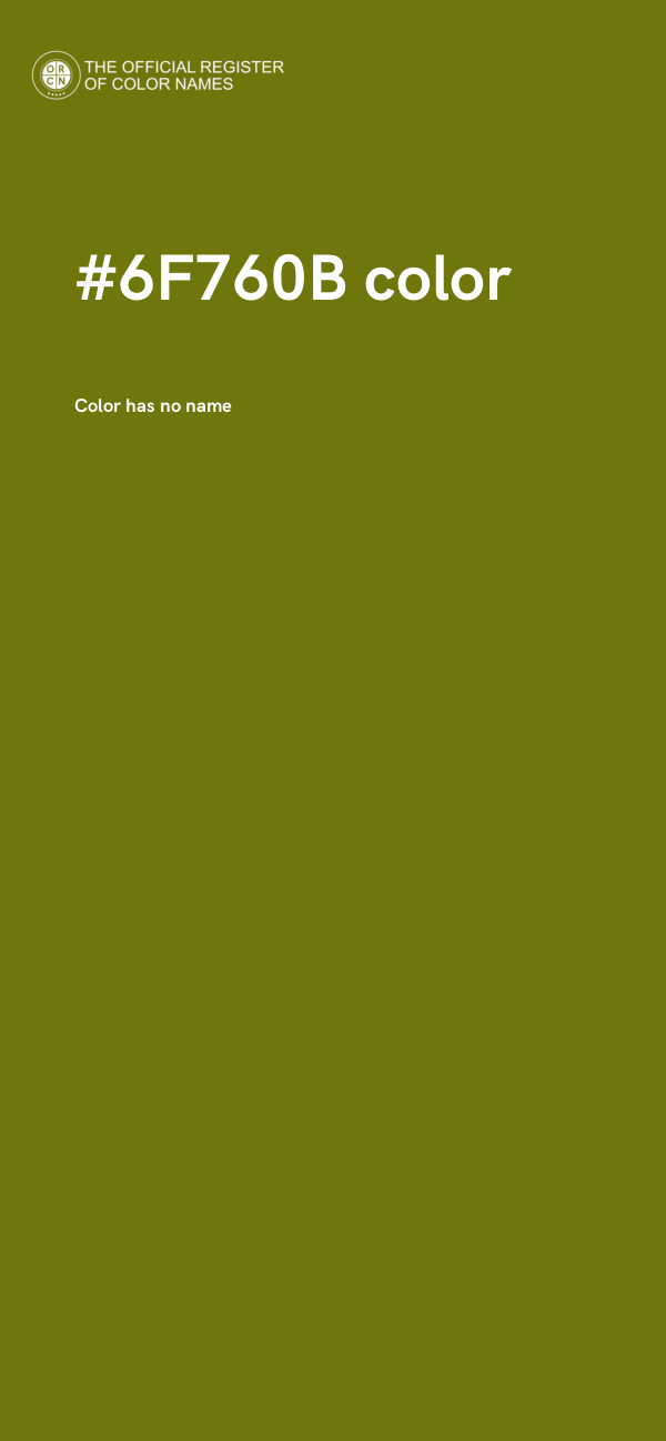 #6F760B color image