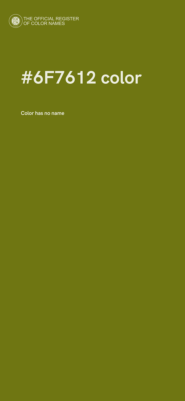 #6F7612 color image