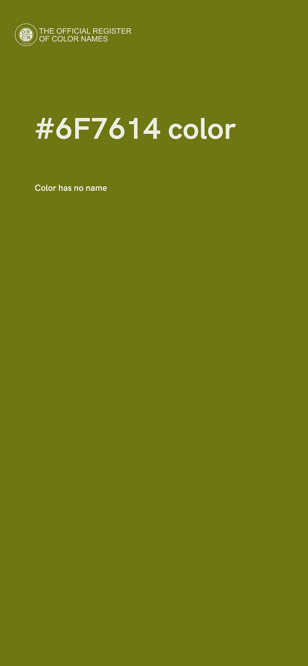 #6F7614 color image