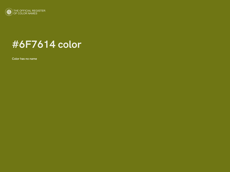 #6F7614 color image