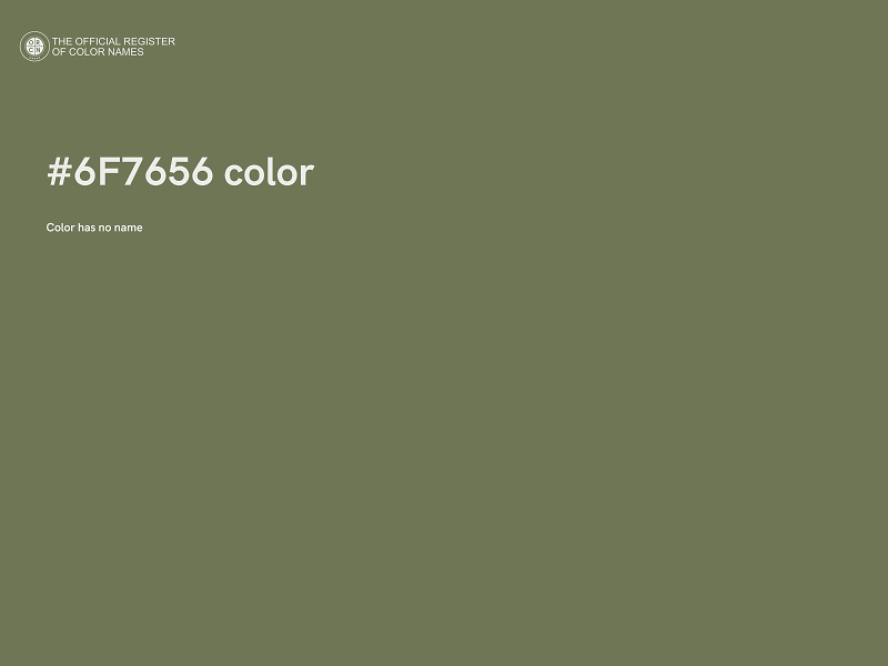 #6F7656 color image