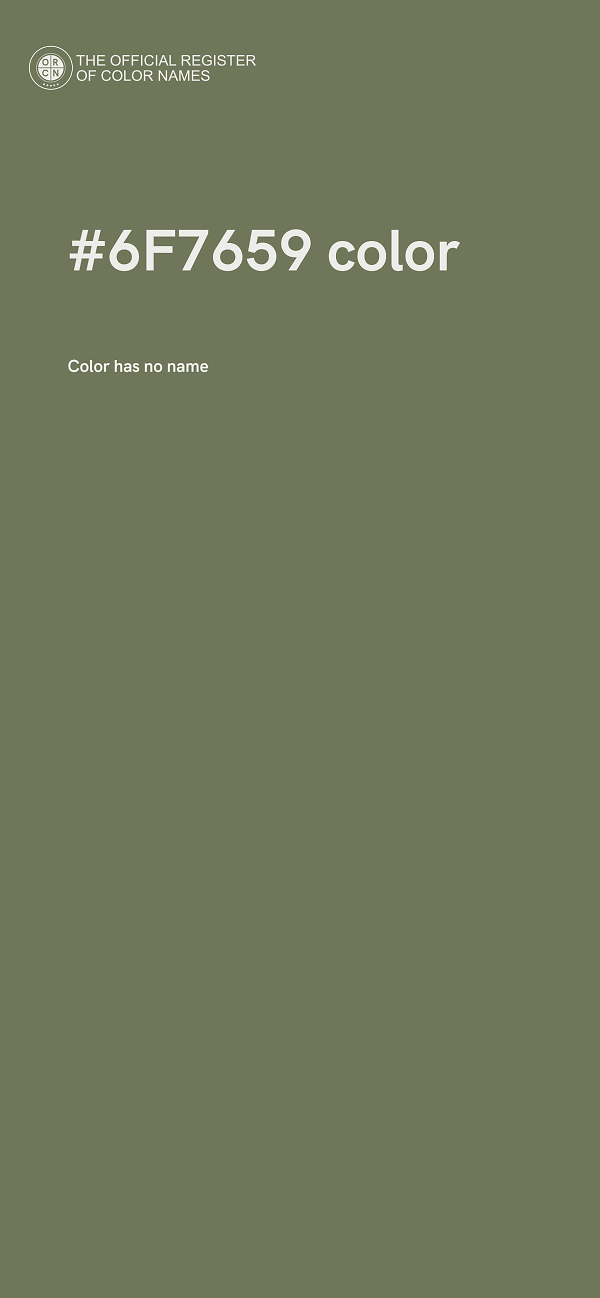 #6F7659 color image