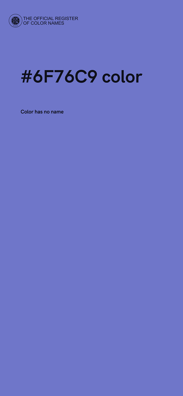 #6F76C9 color image