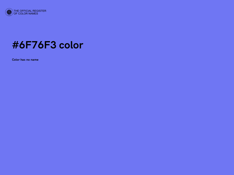 #6F76F3 color image