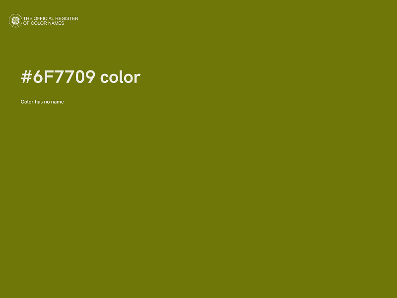 #6F7709 color image