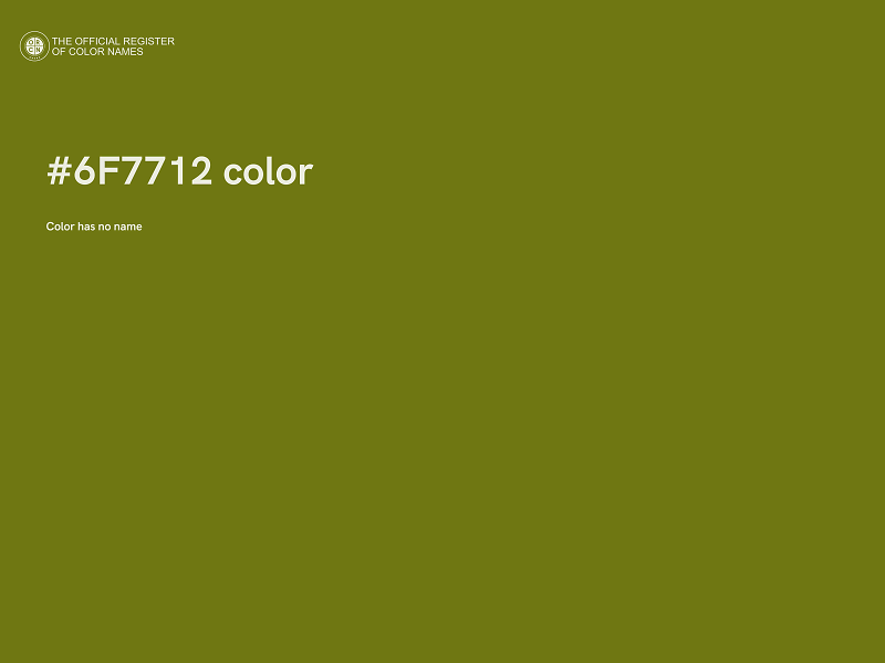 #6F7712 color image