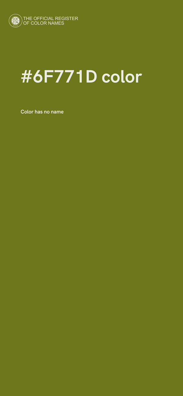 #6F771D color image