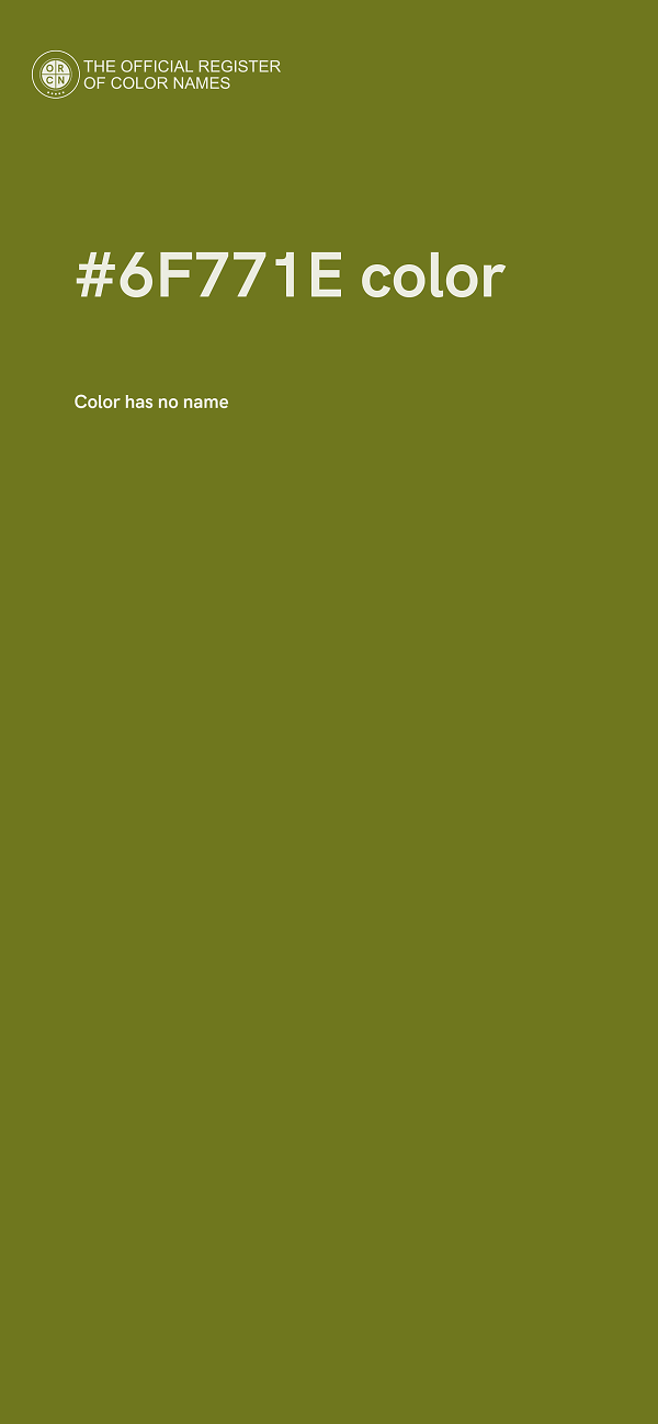 #6F771E color image