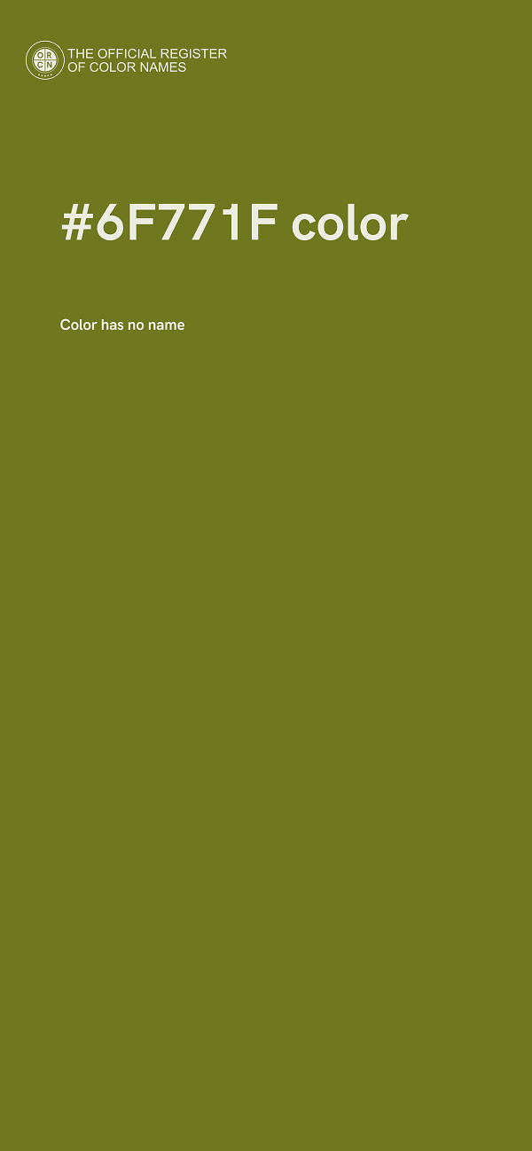 #6F771F color image