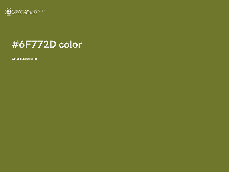 #6F772D color image