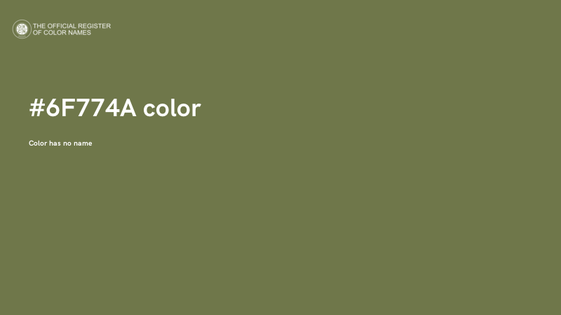 #6F774A color image