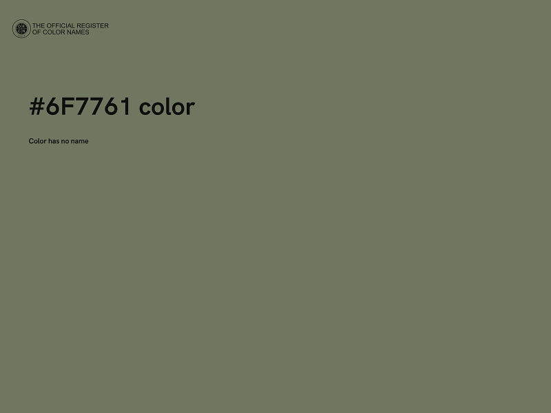 #6F7761 color image