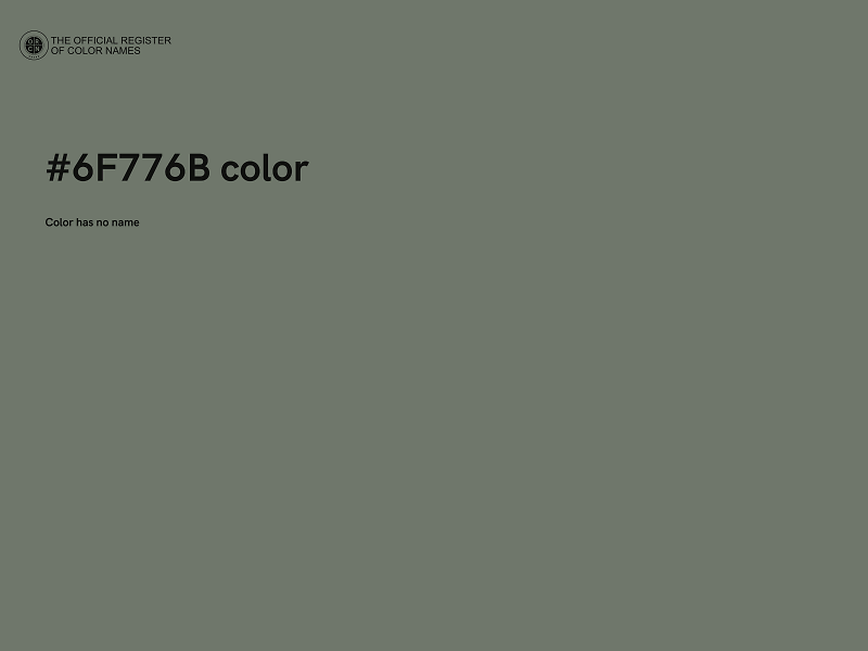 #6F776B color image