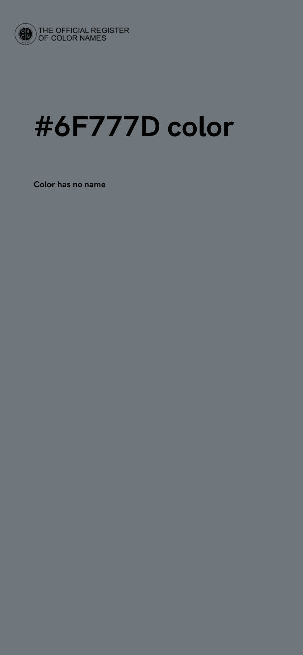 #6F777D color image