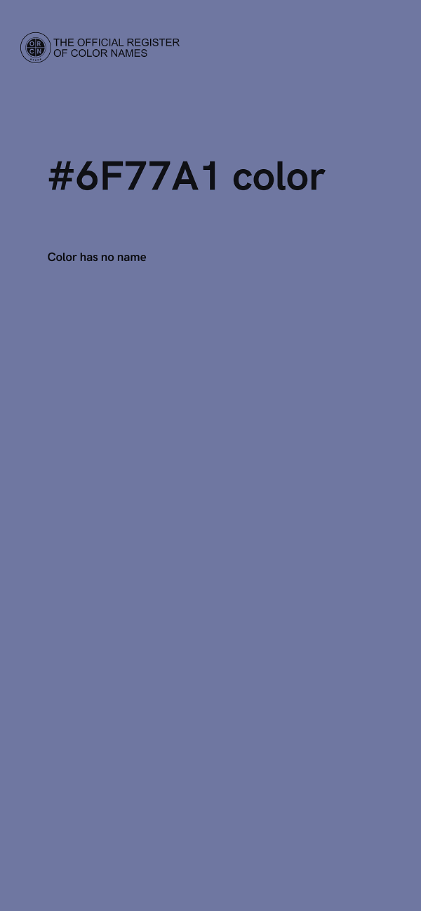 #6F77A1 color image