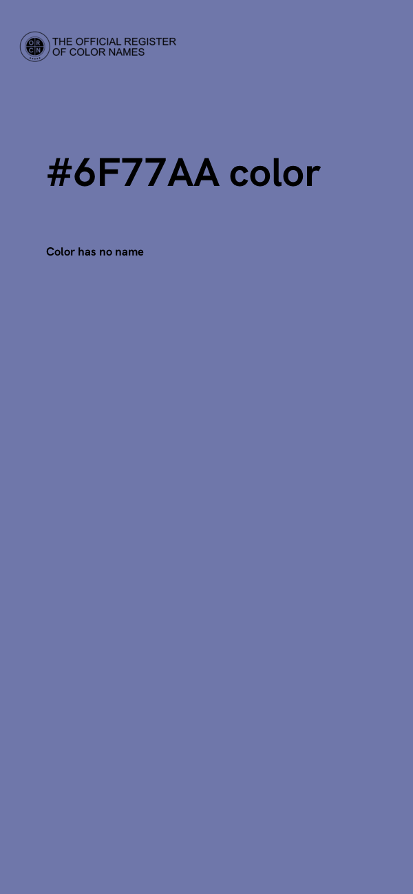 #6F77AA color image