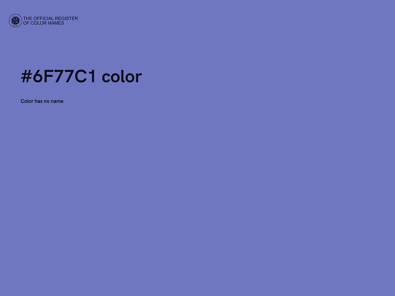 #6F77C1 color image