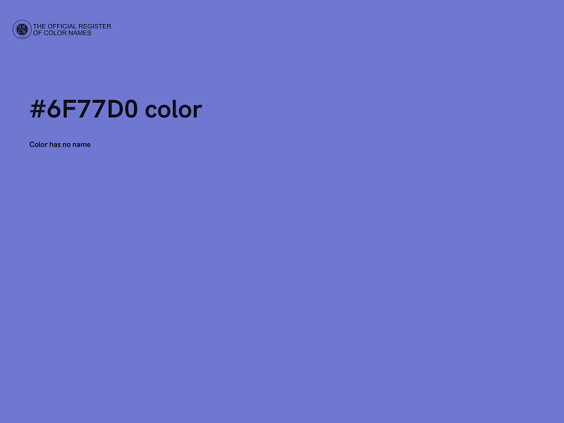 #6F77D0 color image