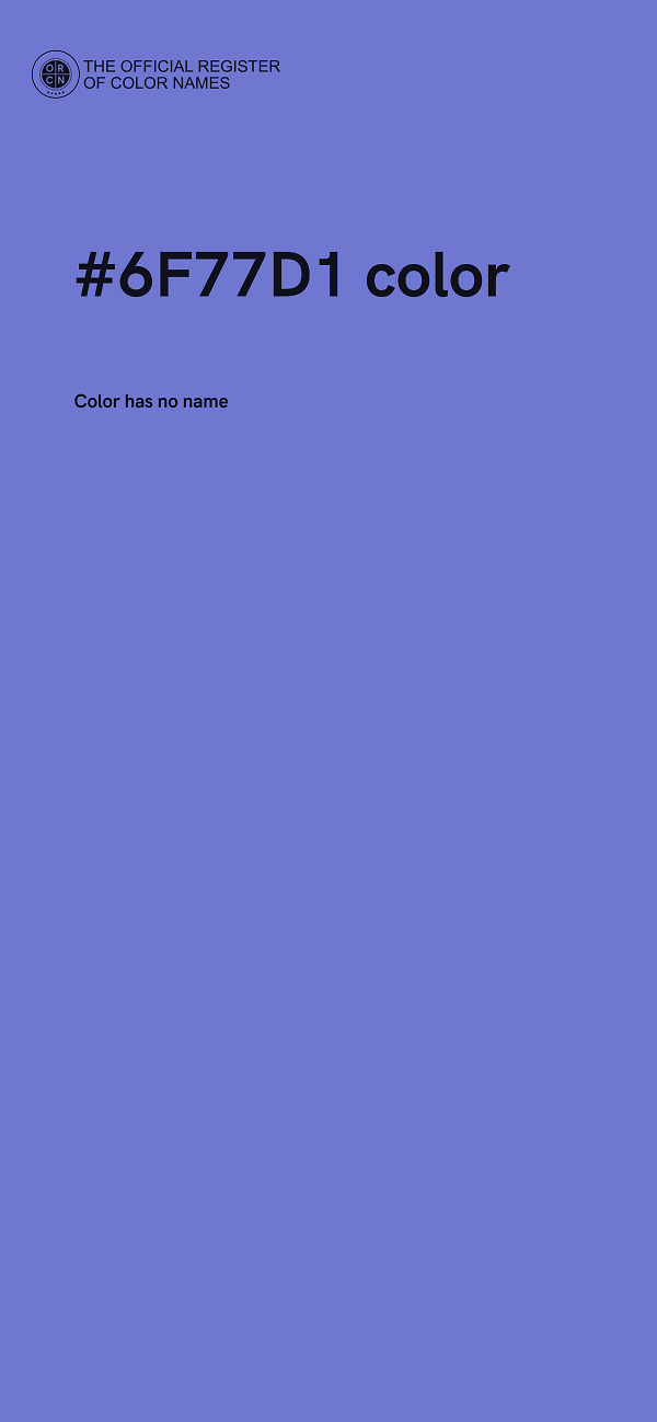 #6F77D1 color image