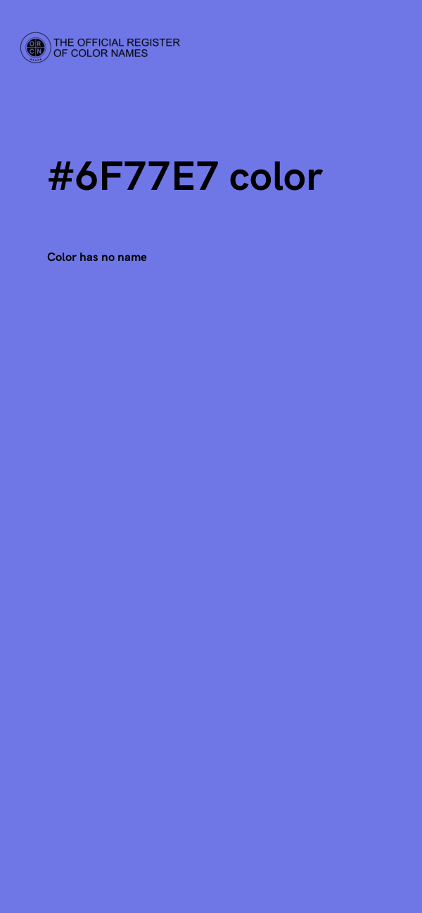 #6F77E7 color image