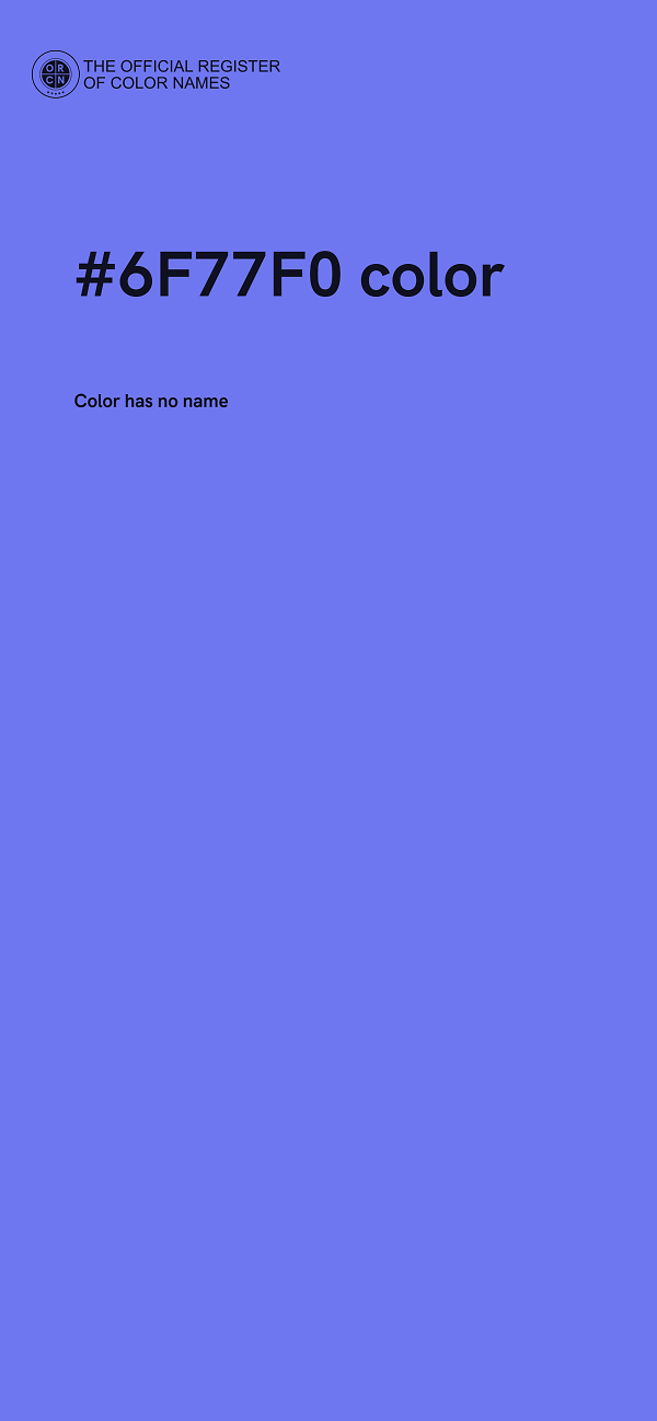 #6F77F0 color image