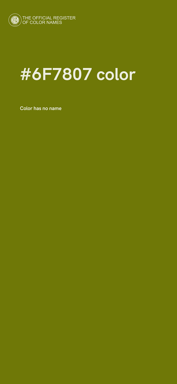 #6F7807 color image
