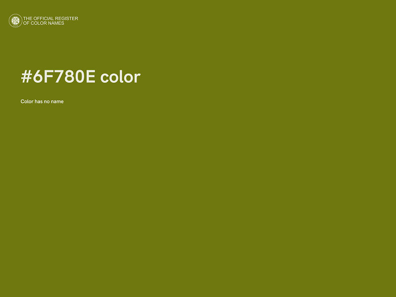 #6F780E color image