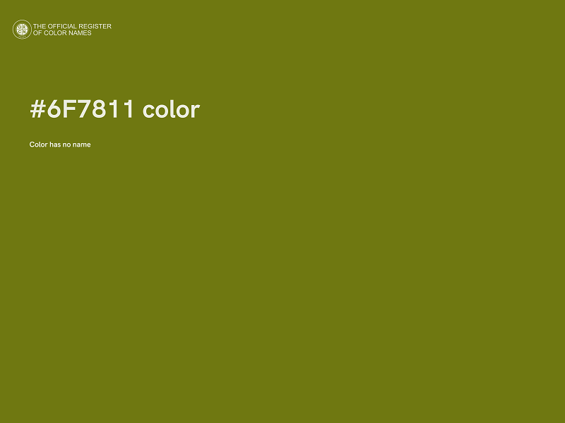 #6F7811 color image