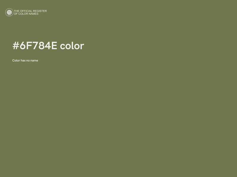 #6F784E color image