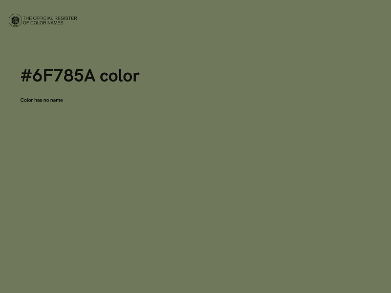 #6F785A color image