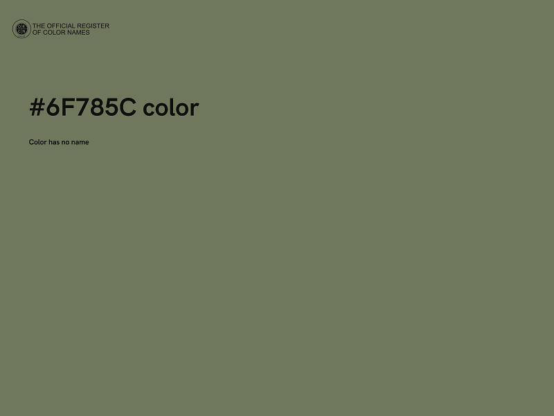 #6F785C color image