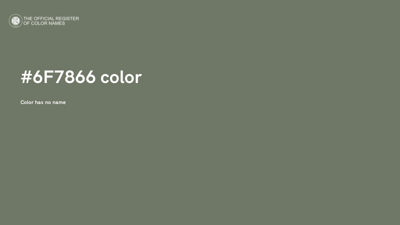 #6F7866 color image