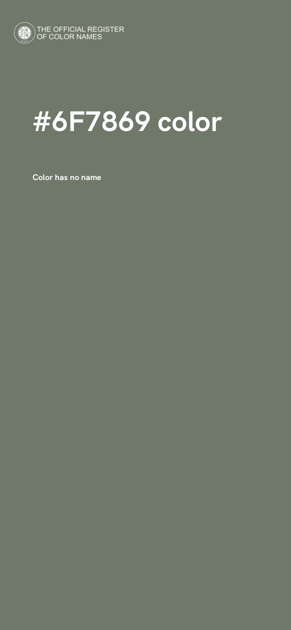 #6F7869 color image