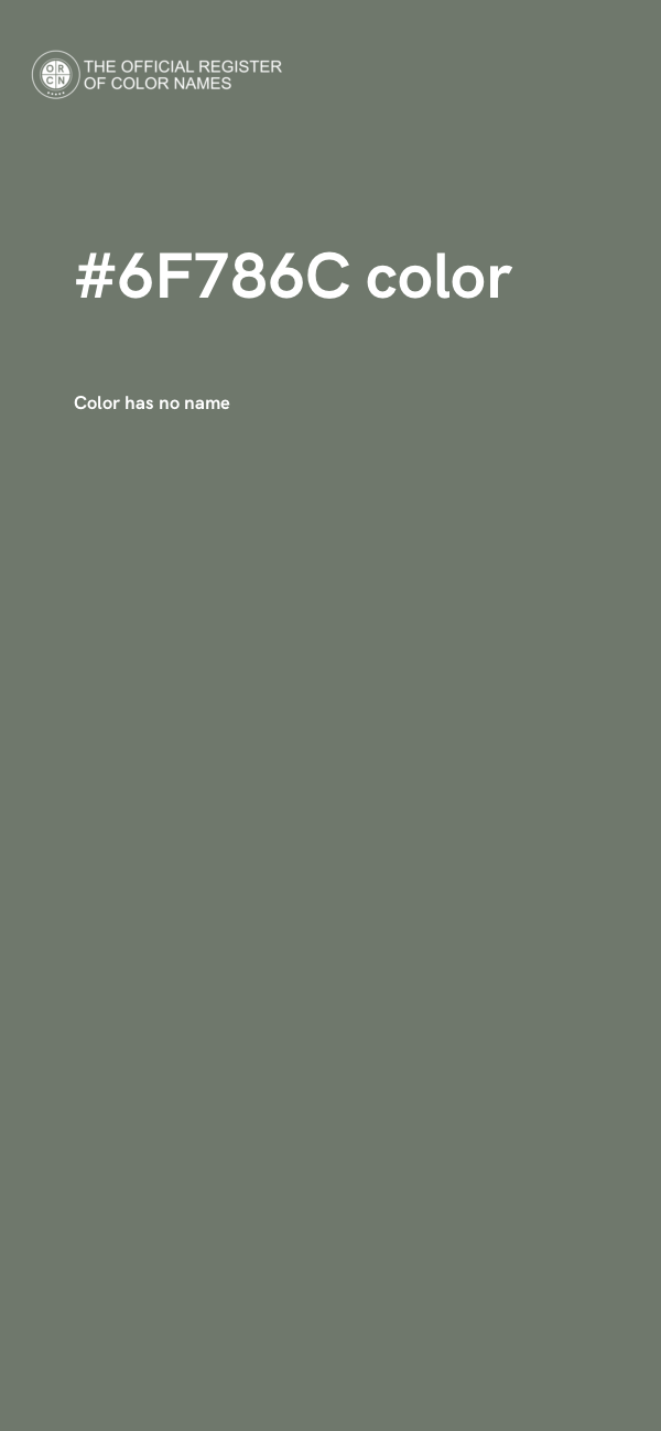 #6F786C color image