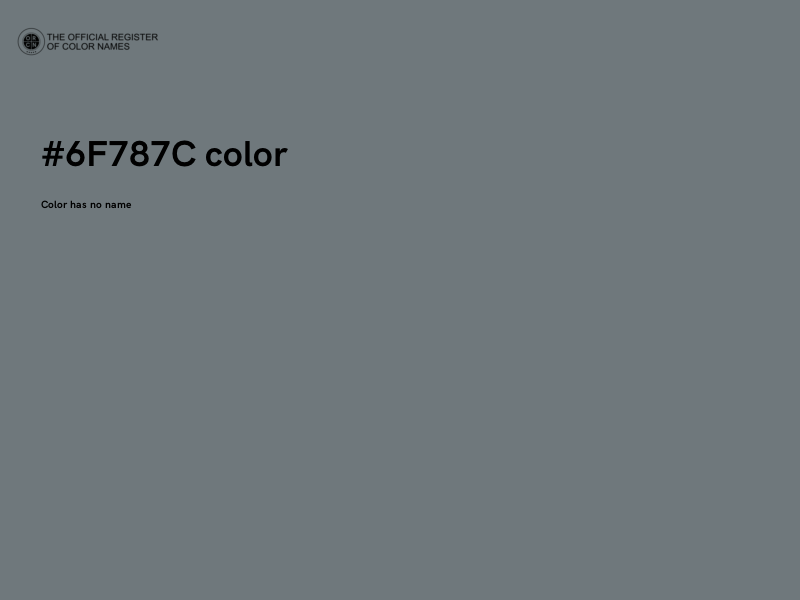 #6F787C color image