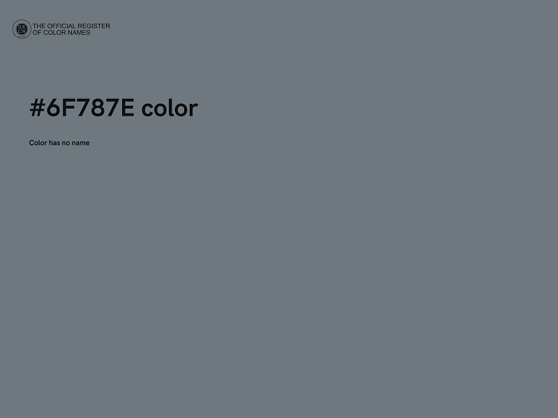 #6F787E color image