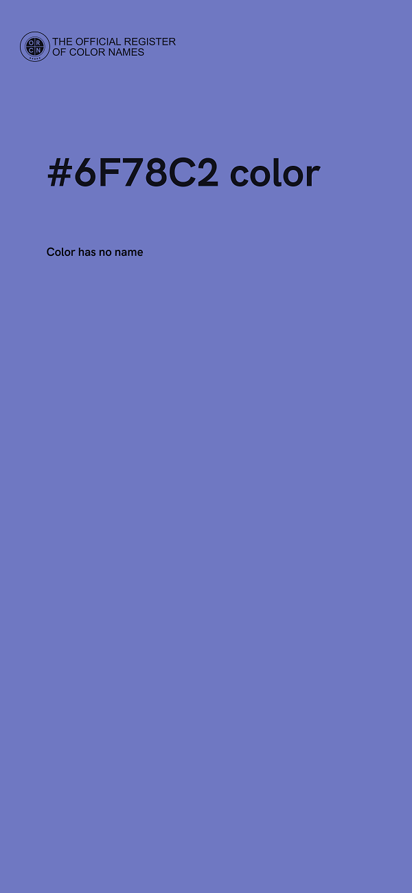 #6F78C2 color image