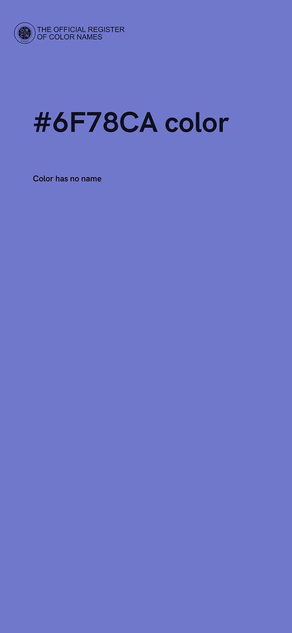 #6F78CA color image