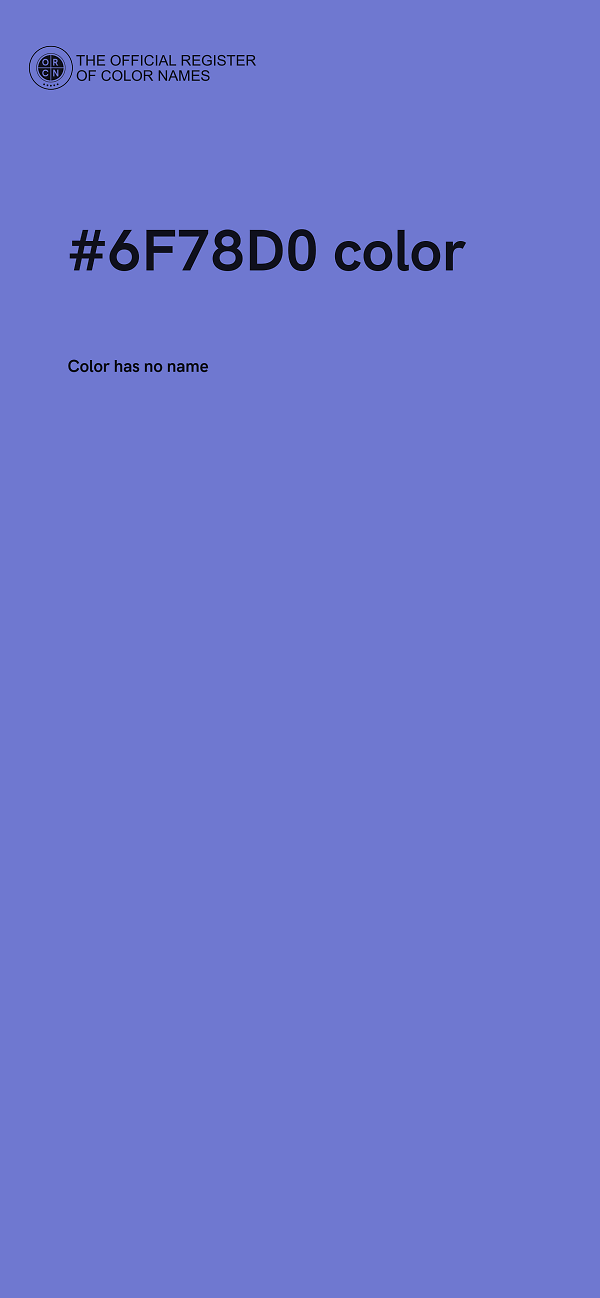 #6F78D0 color image