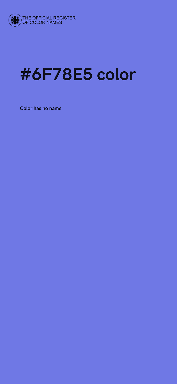 #6F78E5 color image